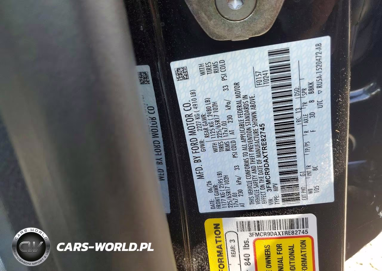 2026 Ford Bronco Sport Badlands VIN:3FMCR9DAXTRE82745 - 13
