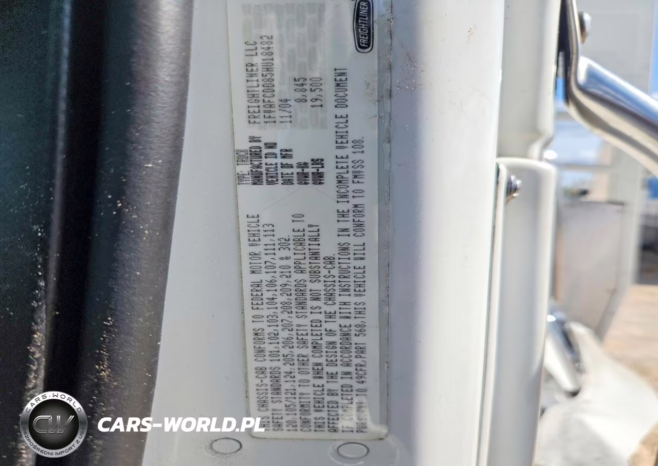 2005 Freightliner Sport Chassis 106 VIN:1FVAFCDD85HU18482 - 11
