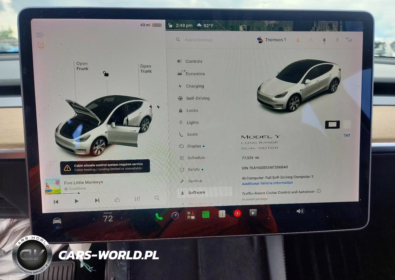 2022 Tesla Model Y VIN:7SAYGDEE5NF356840 - 9