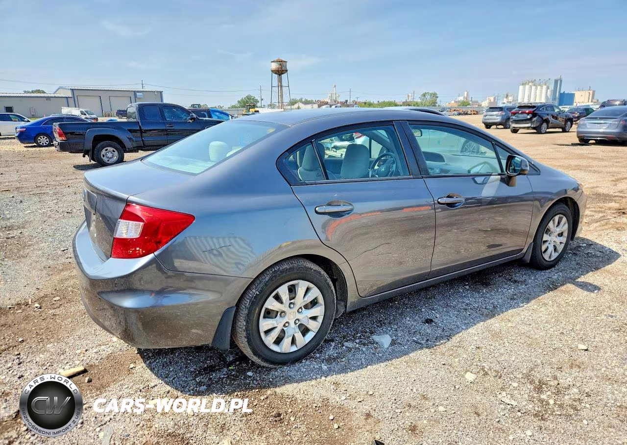 2012 Honda Civic Lx VIN:19XFB2F5XCE107958 - 3