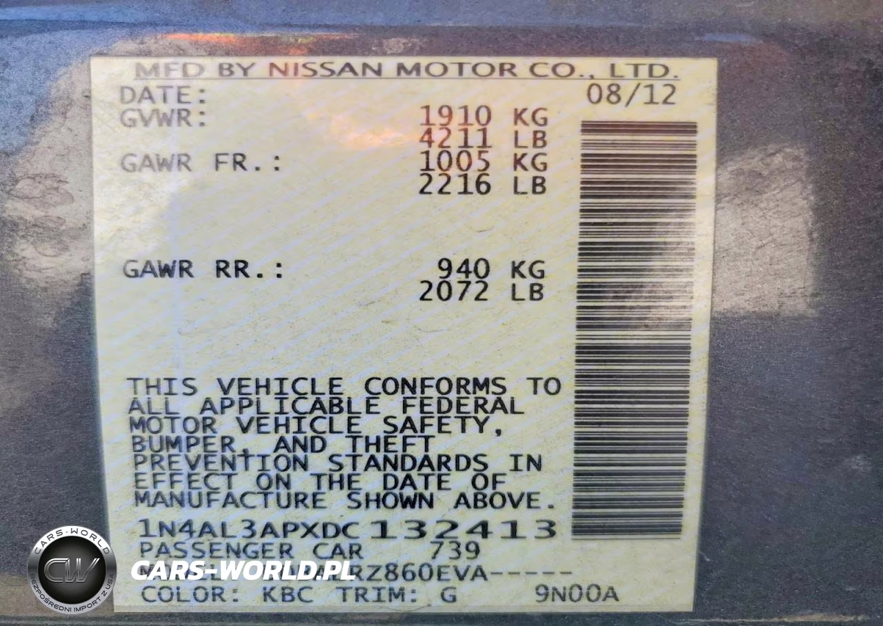 2013 Nissan Altima 2.5 VIN:1N4AL3APXDC132413 - 12