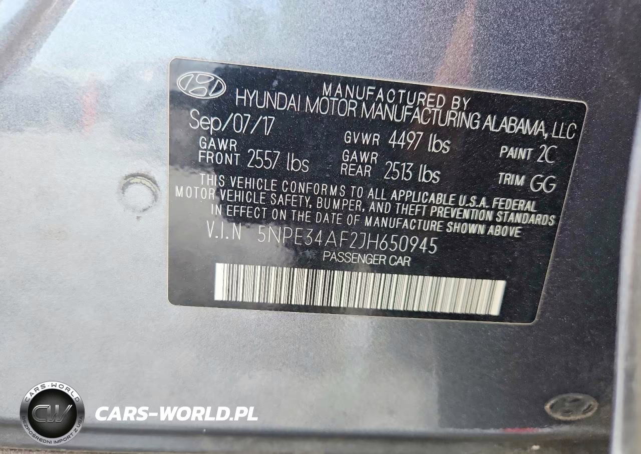 2018 Hyundai Sonata Sel VIN:5NPE34AF2JH650945 - 12
