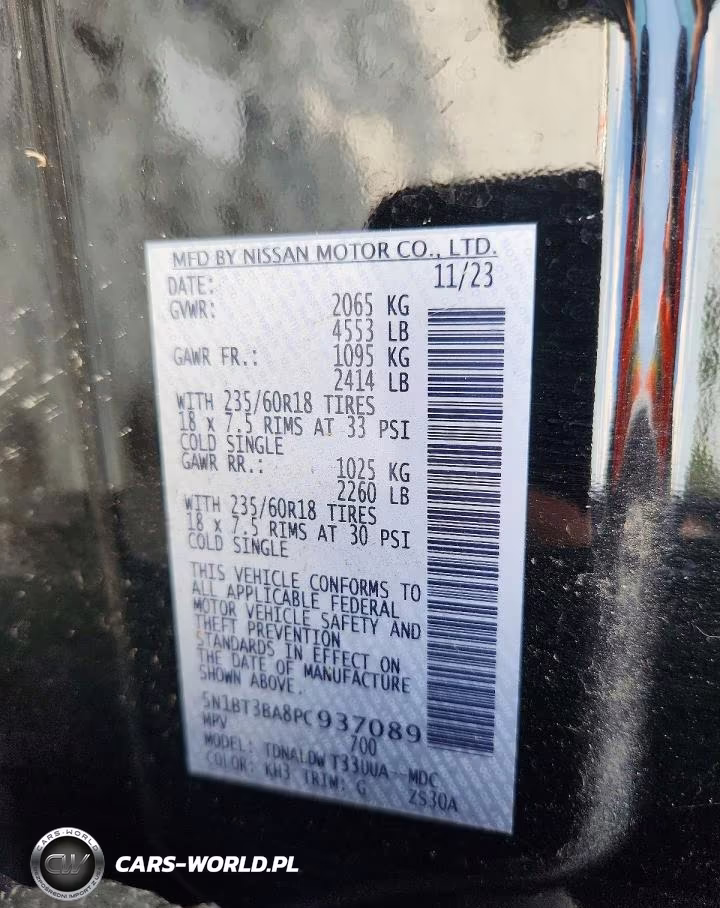 2023 Nissan Rogue Sv VIN:5N1BT3BA8PC937089 - 13