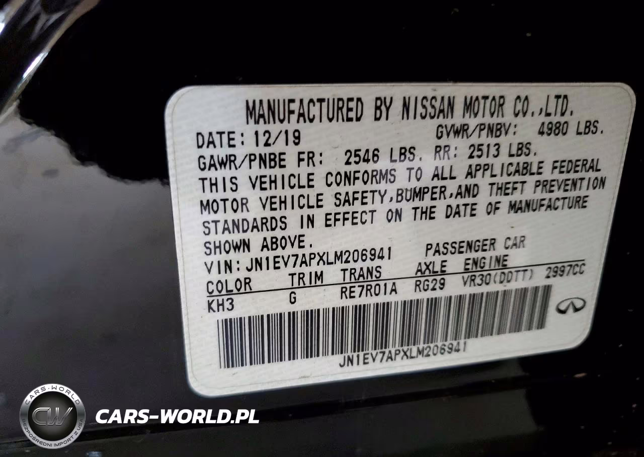 2020 Infiniti Q50 3.0T Luxe VIN:JN1EV7APXLM206941 - 12
