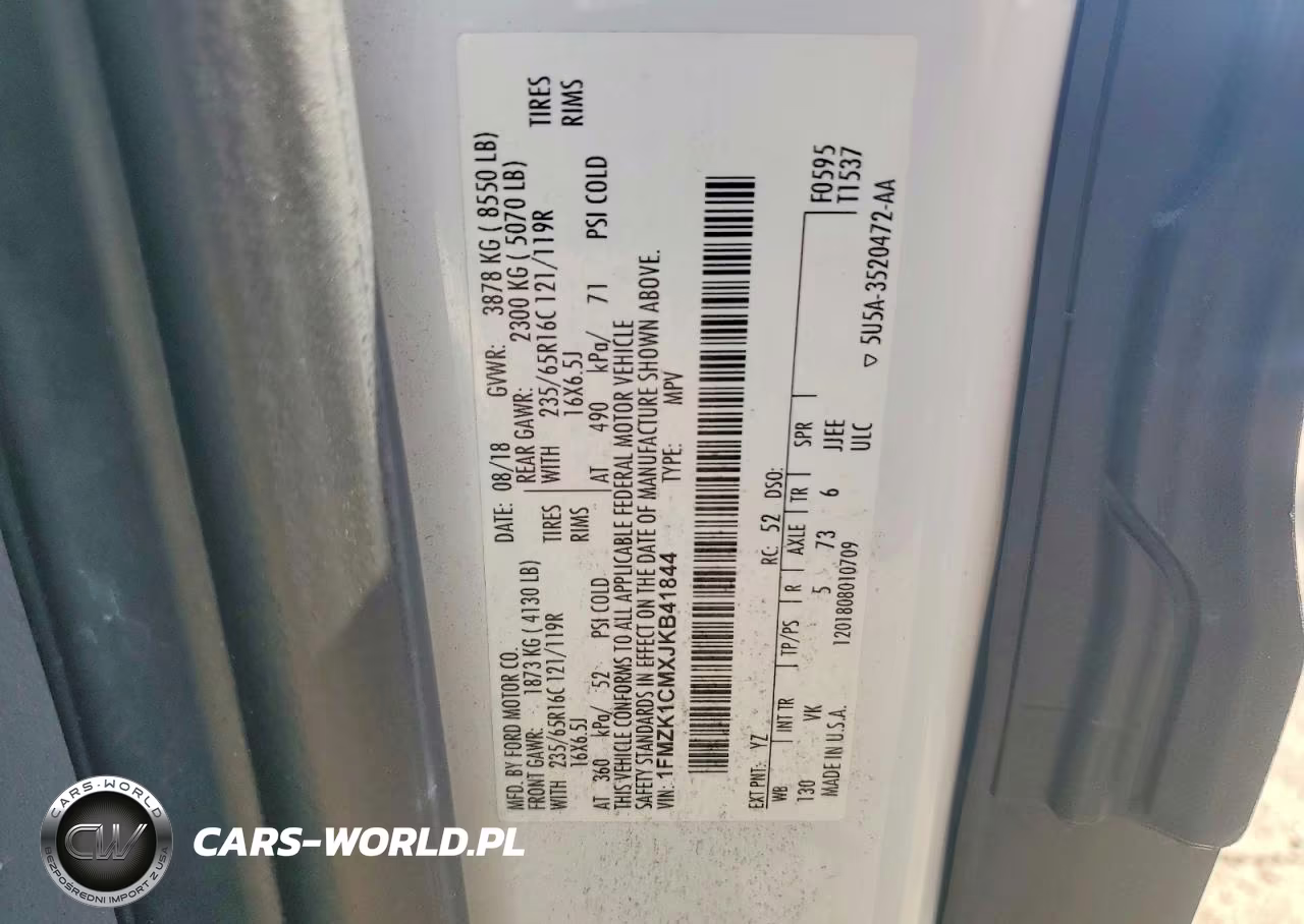 2018 Ford Transit T-150 VIN:1FMZK1CMXJKB41844 - 13