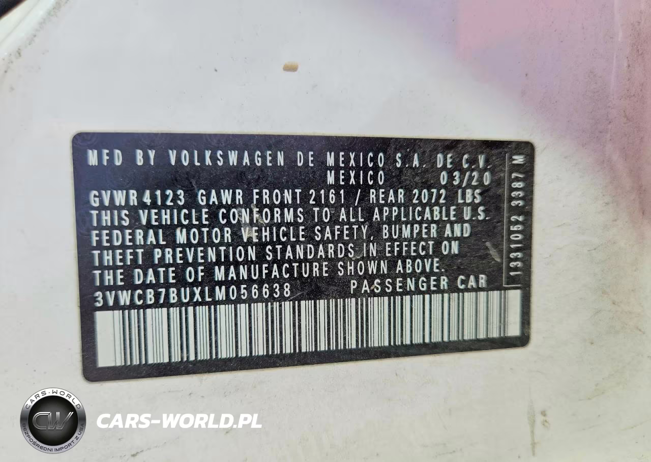 2020 Volkswagen Jetta S VIN:3VWCB7BUXLM056638 - 12
