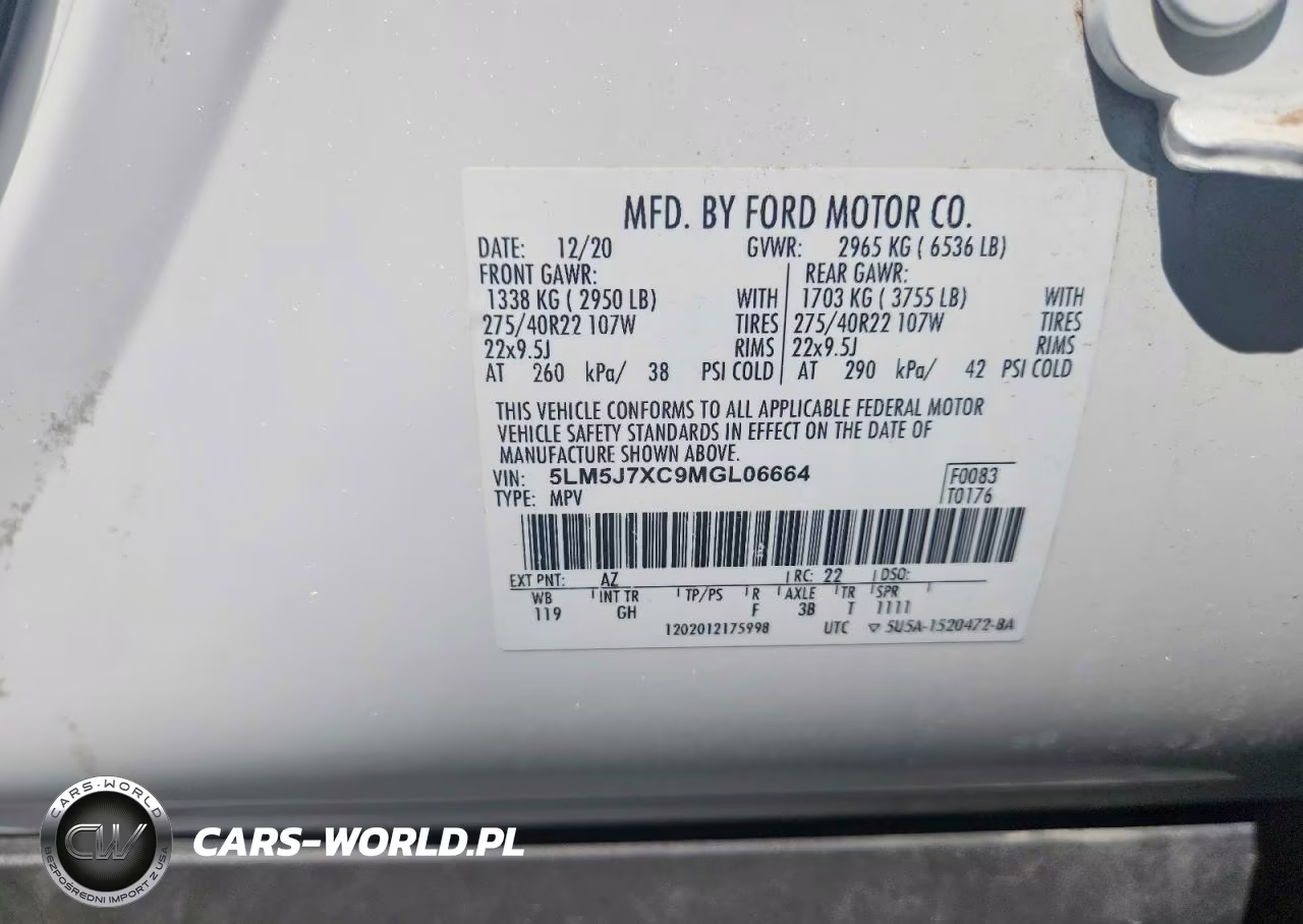 2021 Lincoln Aviator Reserve VIN:5LM5J7XC9MGL06664 - 14