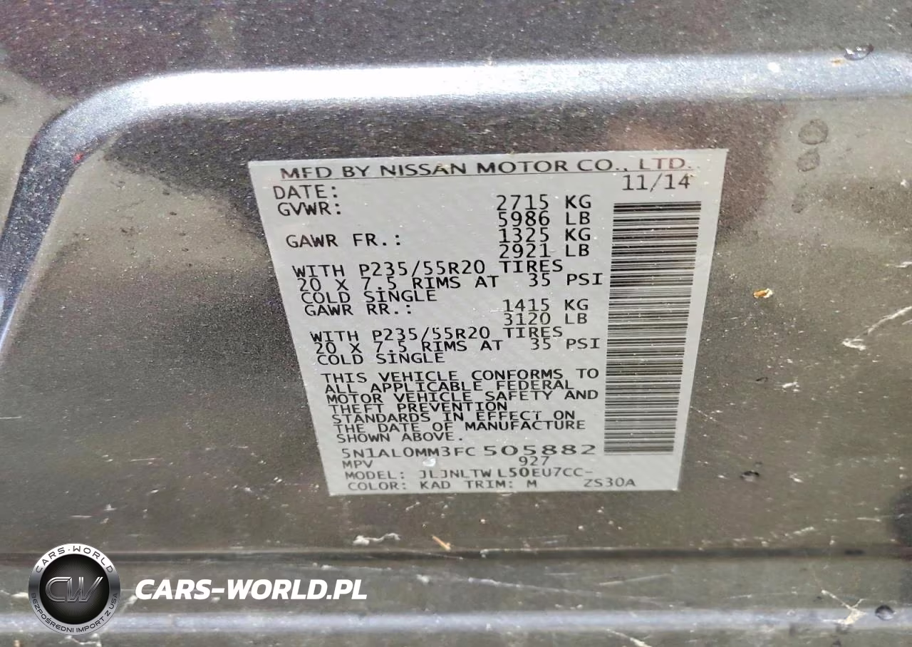 2015 Infiniti Qx60 Base VIN:5N1AL0MM3FC505882 - 13