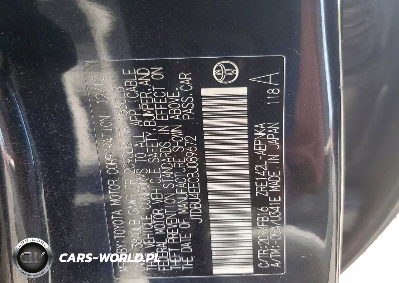 2011 Toyota Corolla Le VIN:JTDBU4EE0BJ089672 - 12