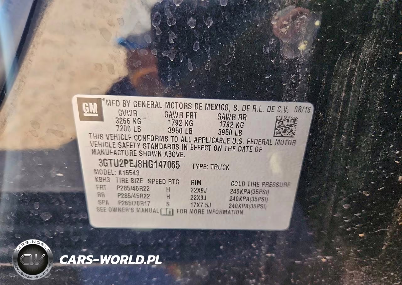 2017 GMC Sierra K1500 Denali VIN:3GTU2PEJ8HG147065 - 12