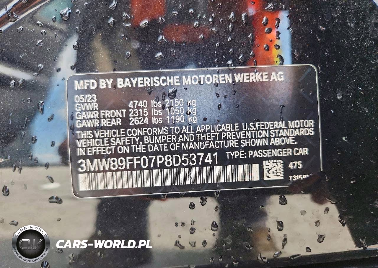 2023 BMW 330Xi VIN:3MW89FF07P8D53741 - 12
