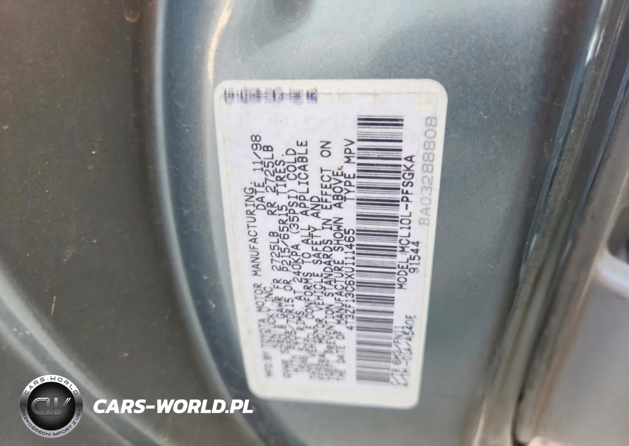 1999 Toyota Sienna Le VIN:4T3ZF13C6XU111465 - 13