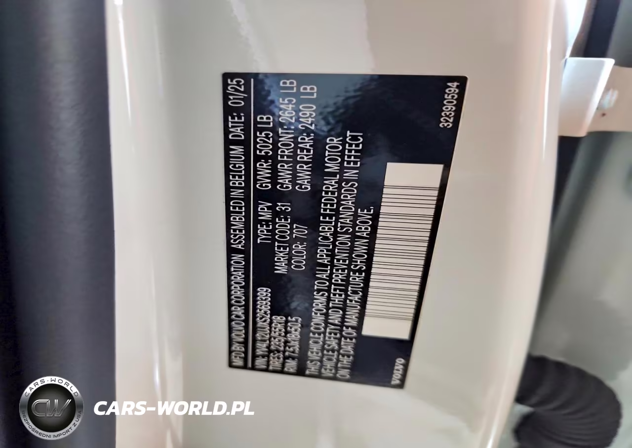 2025 Volvo Xc40 Core VIN:YV4L12UJXS2569399 - 14