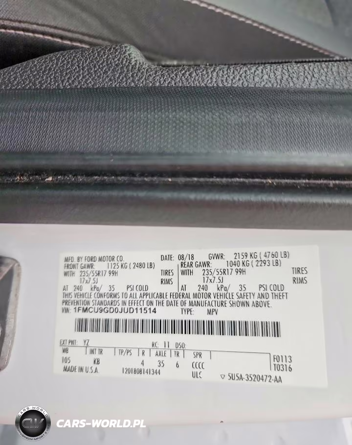 2018 Ford Escape Se VIN:1FMCU9GD0JUD11514 - 13