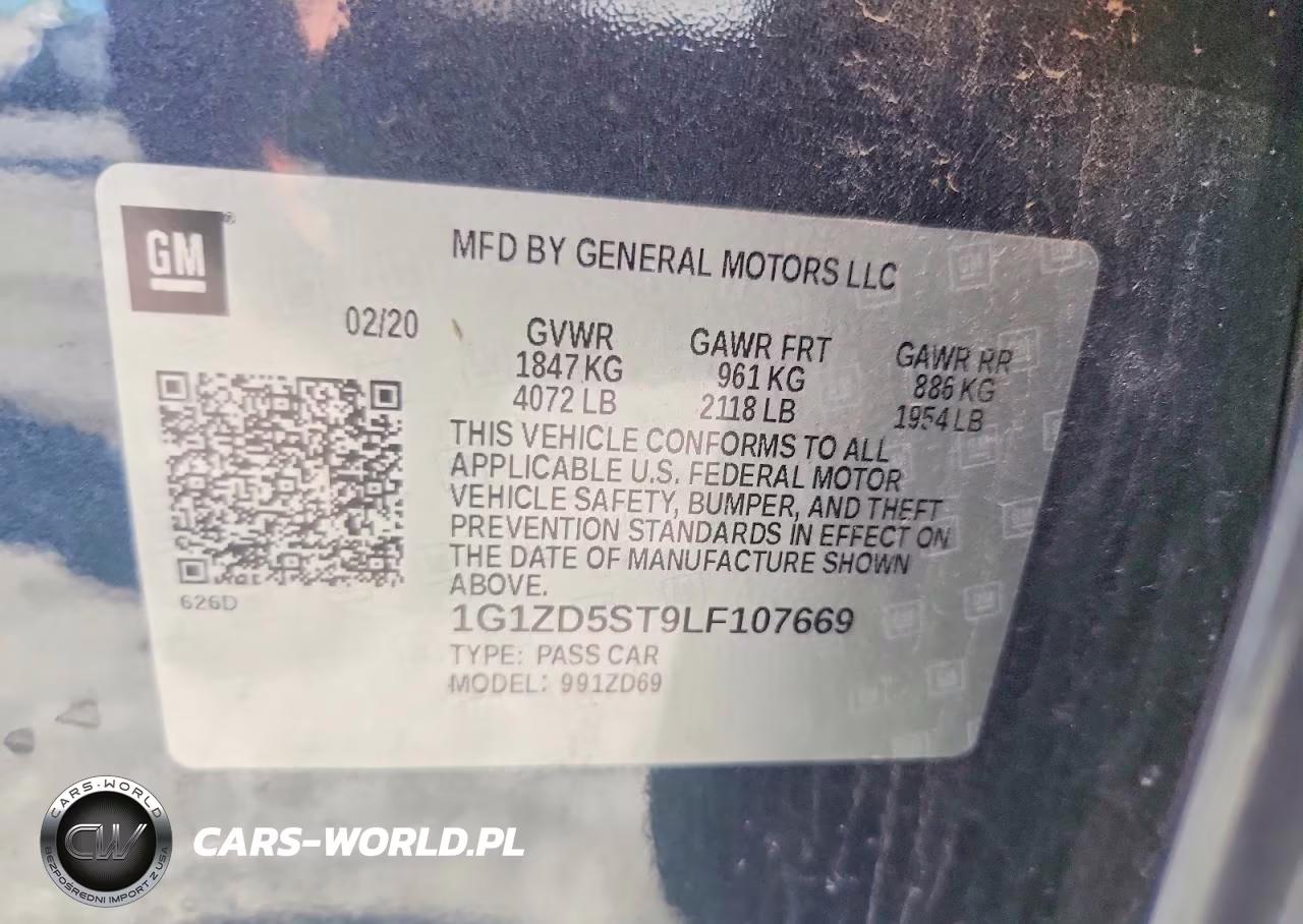 2020 Chevrolet Malibu Lt VIN:1G1ZD5ST9LF107669 - 12