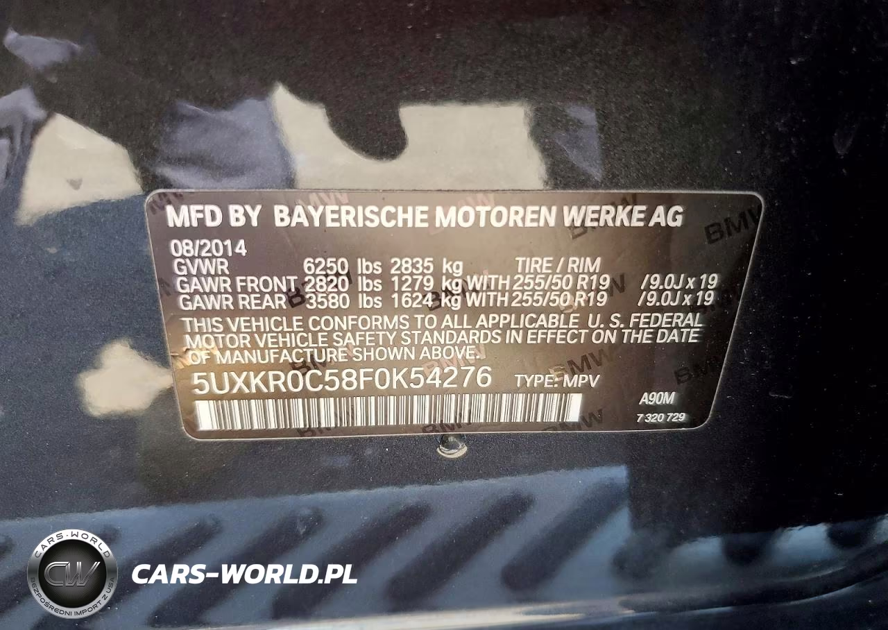 2015 BMW X5 xDrive35I VIN:5UXKR0C58F0K54276 - 13