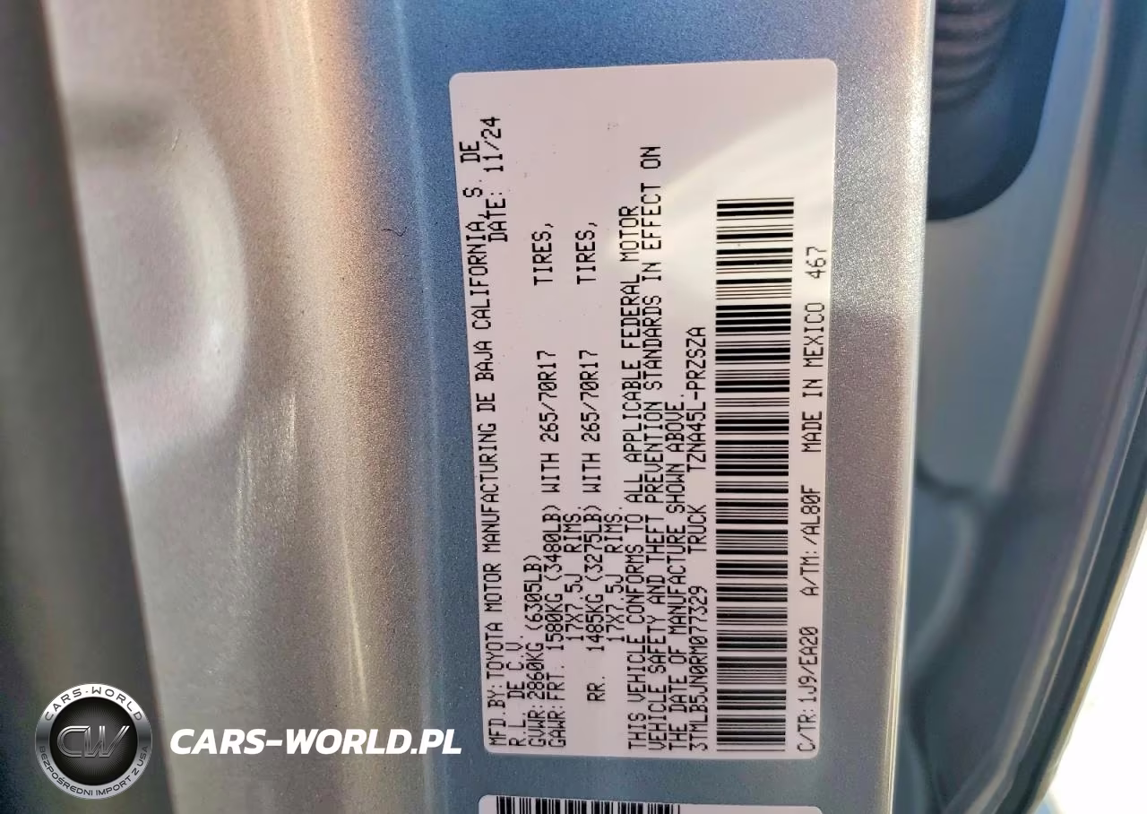2024 Toyota Tacoma VIN:3TMLB5JN0RM077329 - 12
