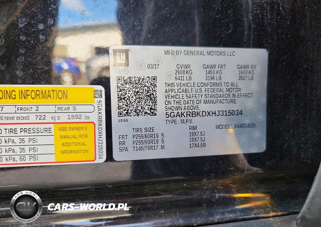 2017 Buick Enclave VIN:5GAKRBKDXHJ315034 - 13