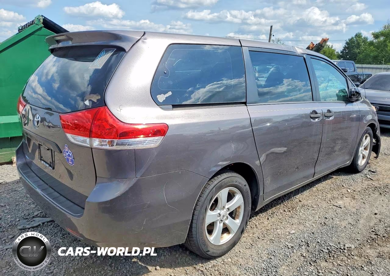 2012 Toyota Sienna Base 7-Passenger VIN:5TDZK3DCXCS273665 - 3