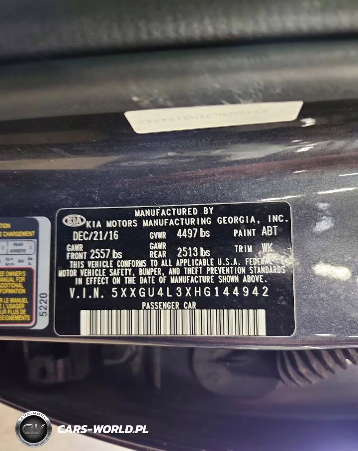 2017 Kia Optima Ex VIN:5XXGU4L3XHG144942 - 12