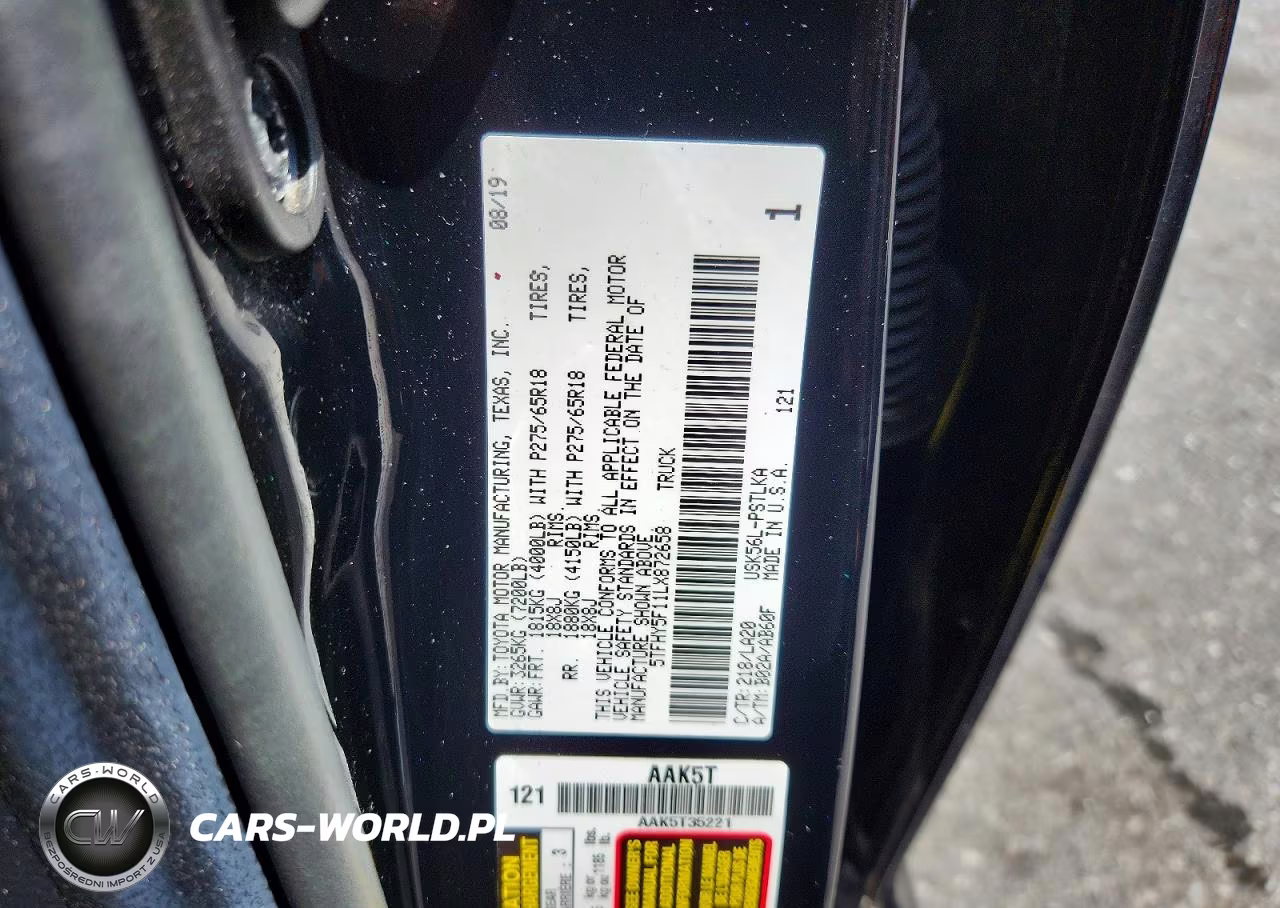 2020 Toyota Tundra Crewmax Limited VIN:5TFHY5F11LX872658 - 12