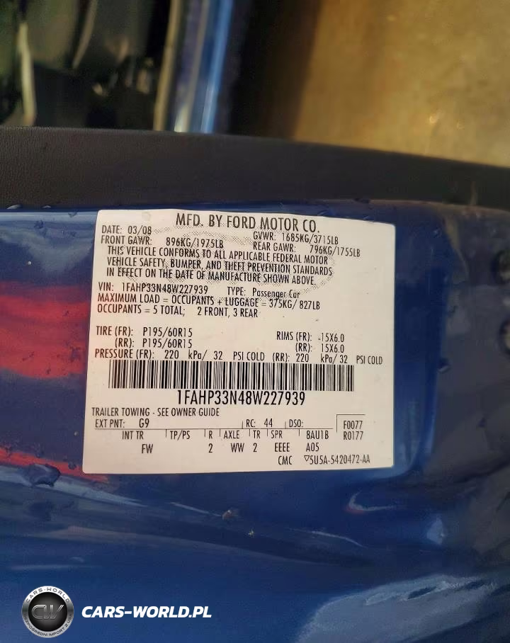 2008 Ford Focus Se VIN:1FAHP33N48W227939 - 12