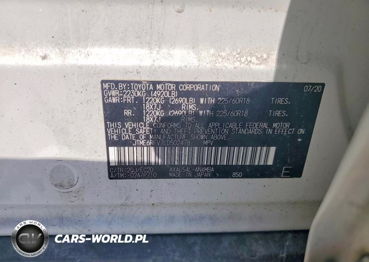 2020 Toyota Rav4 Xse VIN:JTME6RFV7LD502478 - 12
