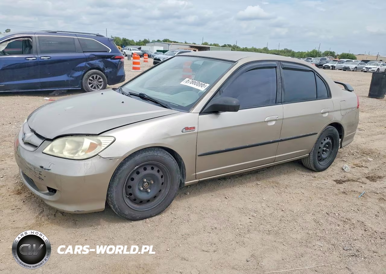 2004 Honda Civic Lx VIN:2HGES165X4H525160 - 1