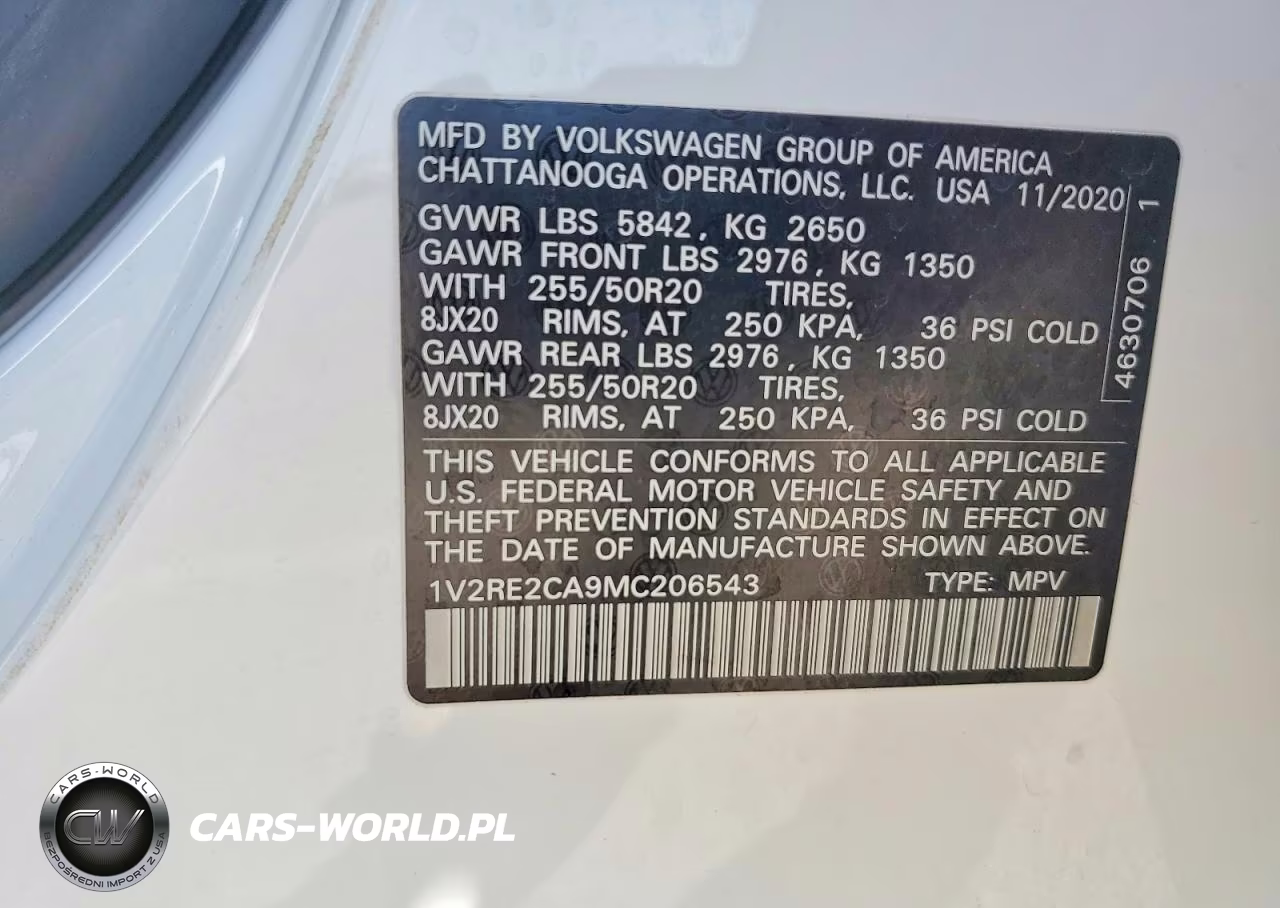 2021 Volkswagen Atlas Cross Sport Se VIN:1V2RE2CA9MC206543 - 13