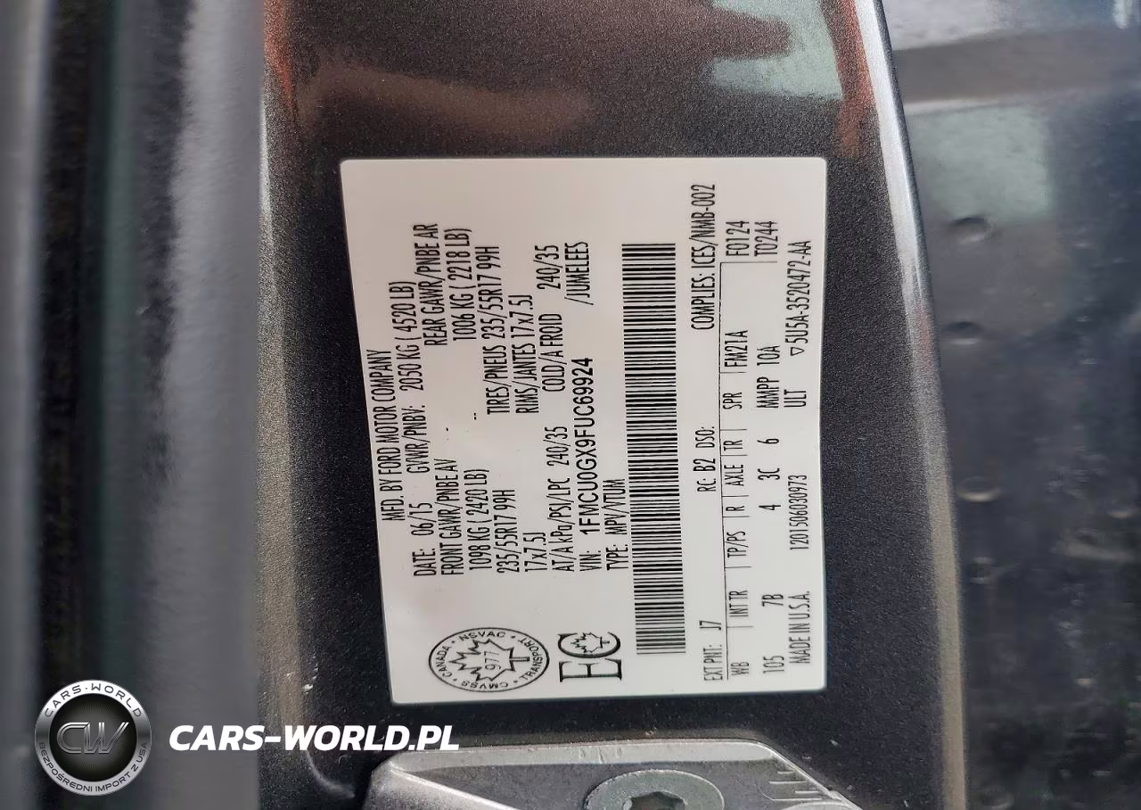 2015 Ford Escape Se VIN:1FMCU0GX9FUC69924 - 13
