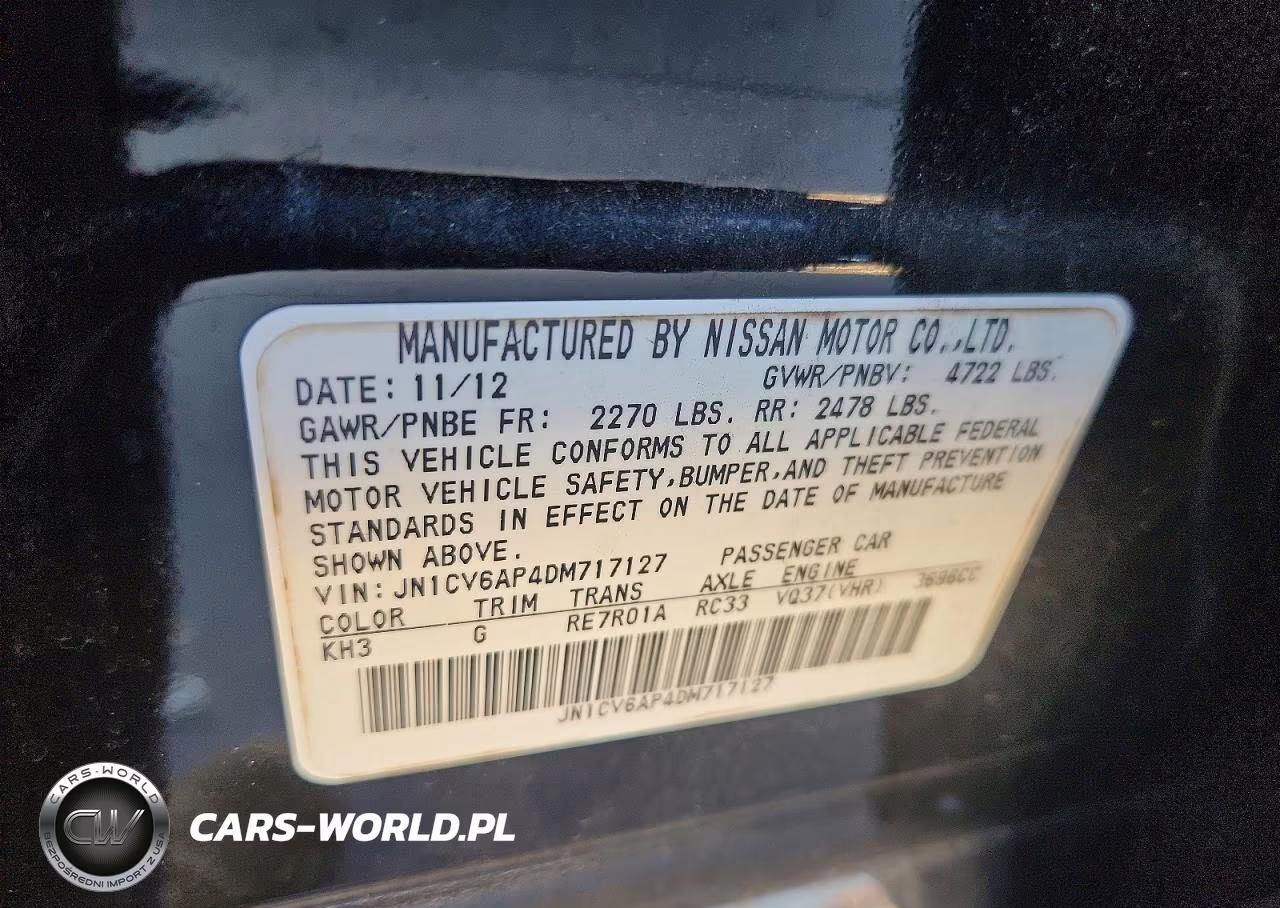 2013 Infiniti G37 Sedan Journey VIN:JN1CV6AP4DM717127 - 12