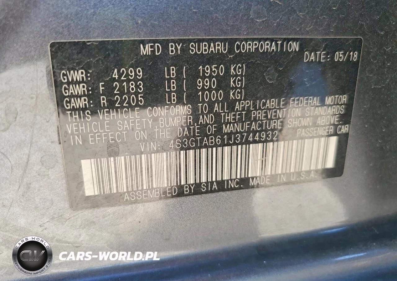 2018 Subaru Impreza Premium VIN:4S3GTAB61J3744932 - 13