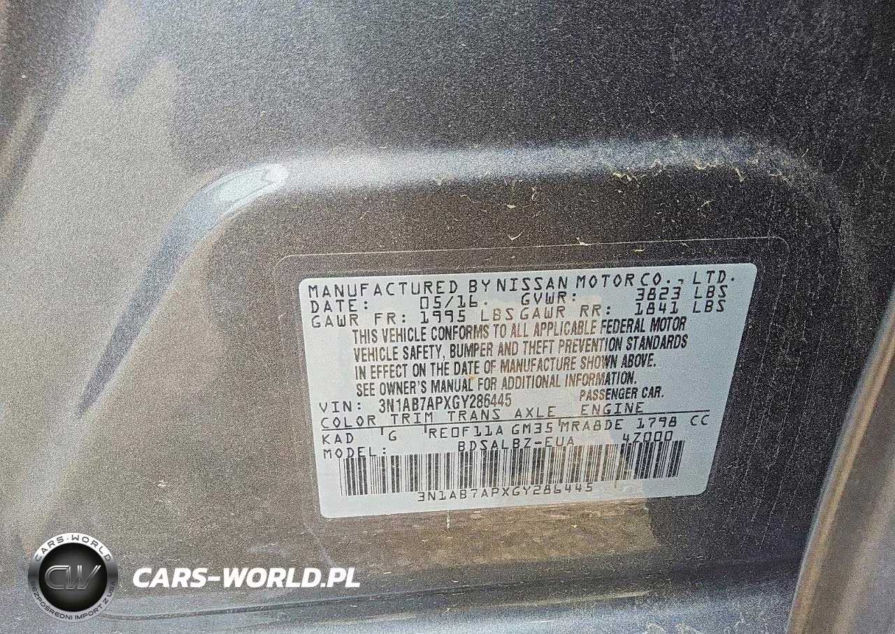 2016 Nissan Sentra S VIN:3N1AB7APXGY286445 - 12