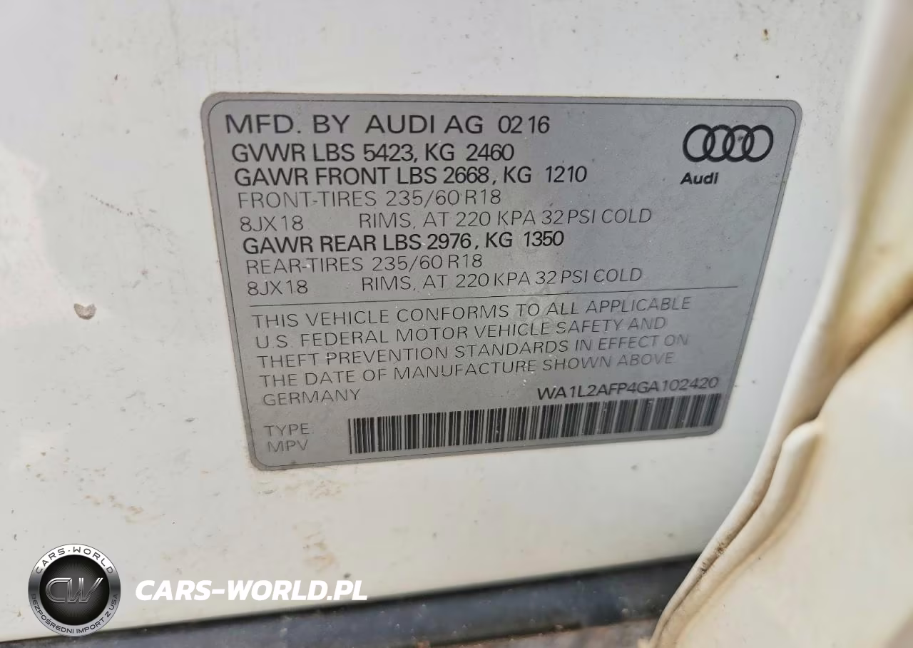 2016 Audi Q5 Premium Plus VIN:WA1L2AFP4GA102420 - 13
