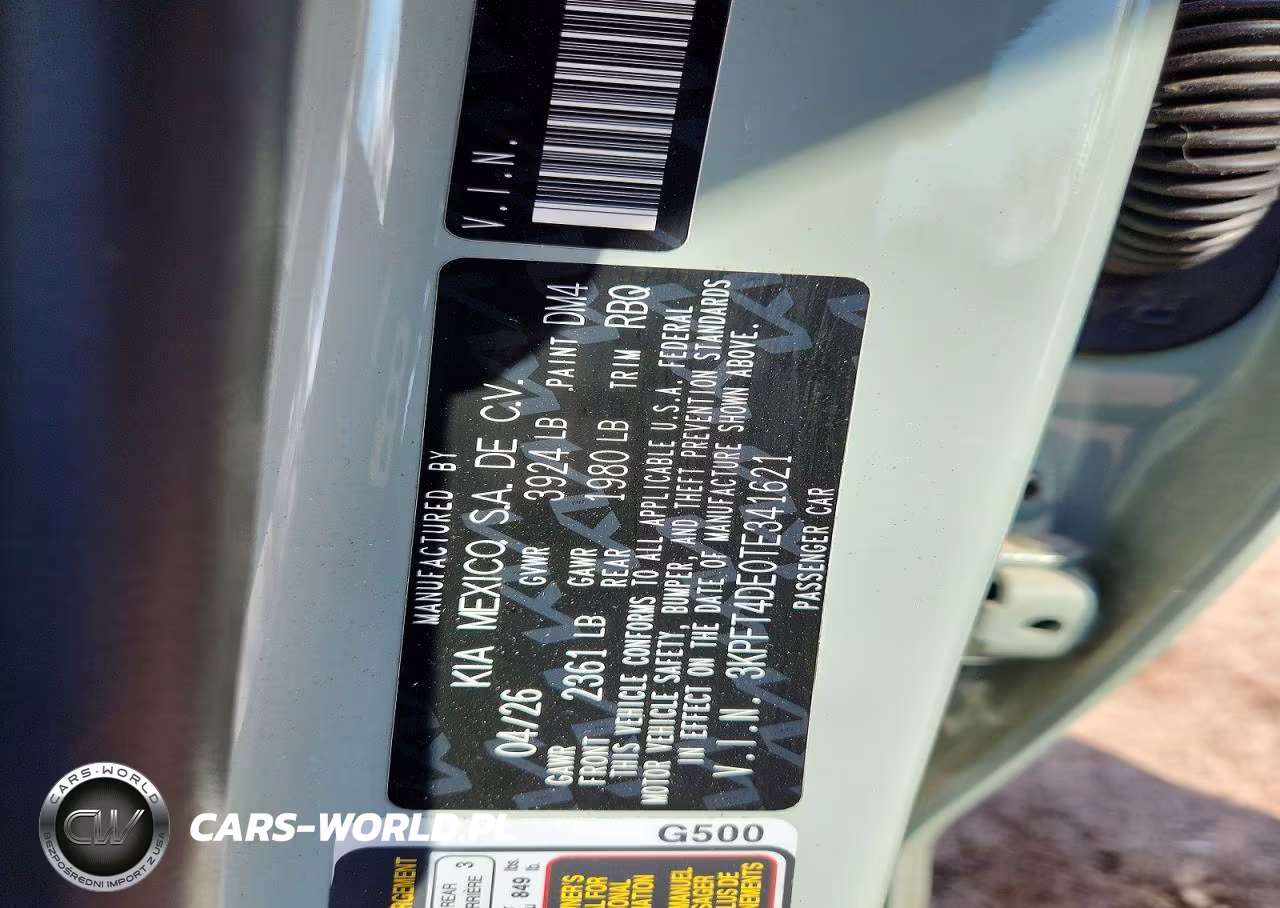 2026 Kia K4 Lxs VIN:3KPFT4DE0TE341621 - 13