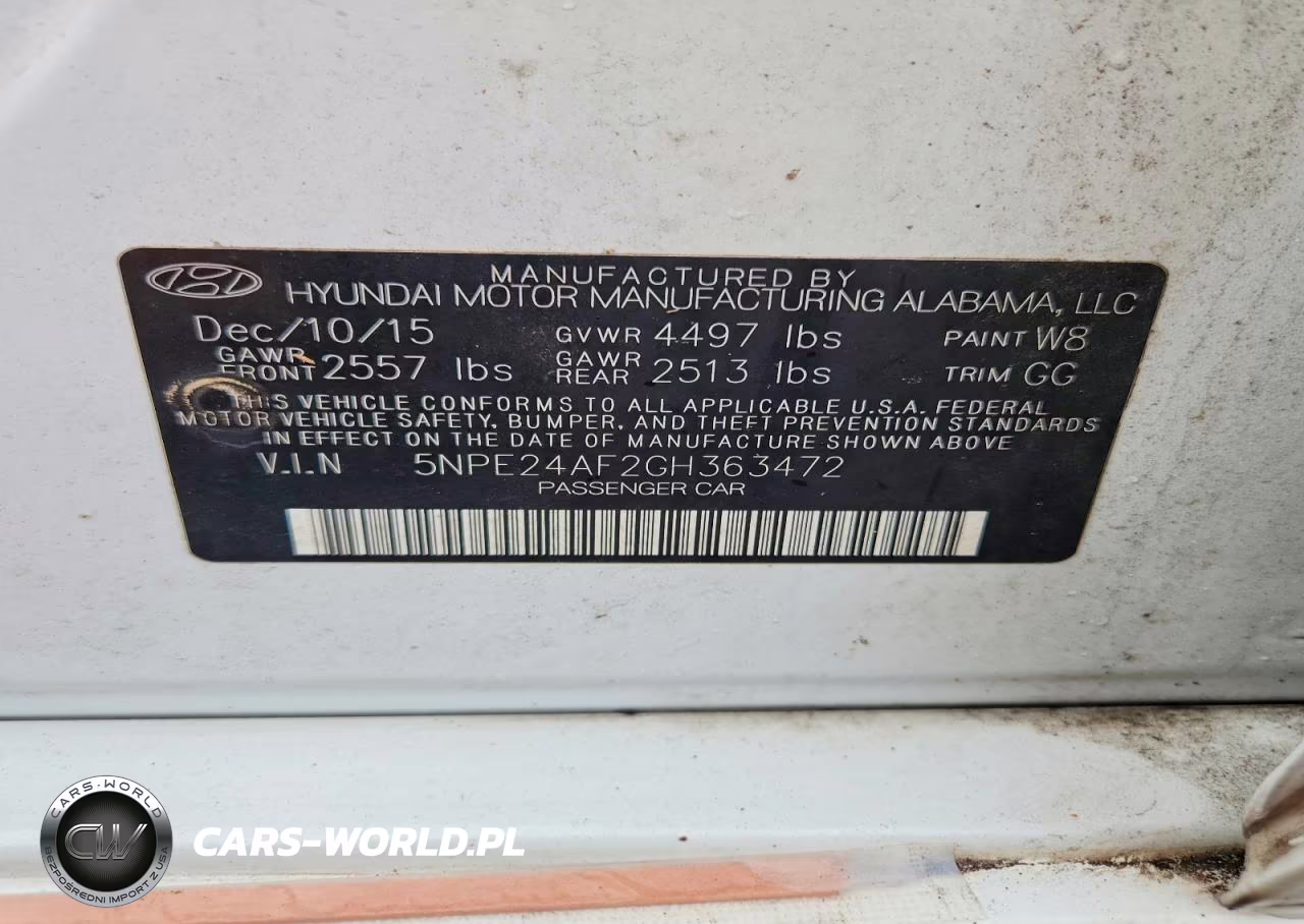 2016 Hyundai Sonata Se VIN:5NPE24AF2GH363472 - 12