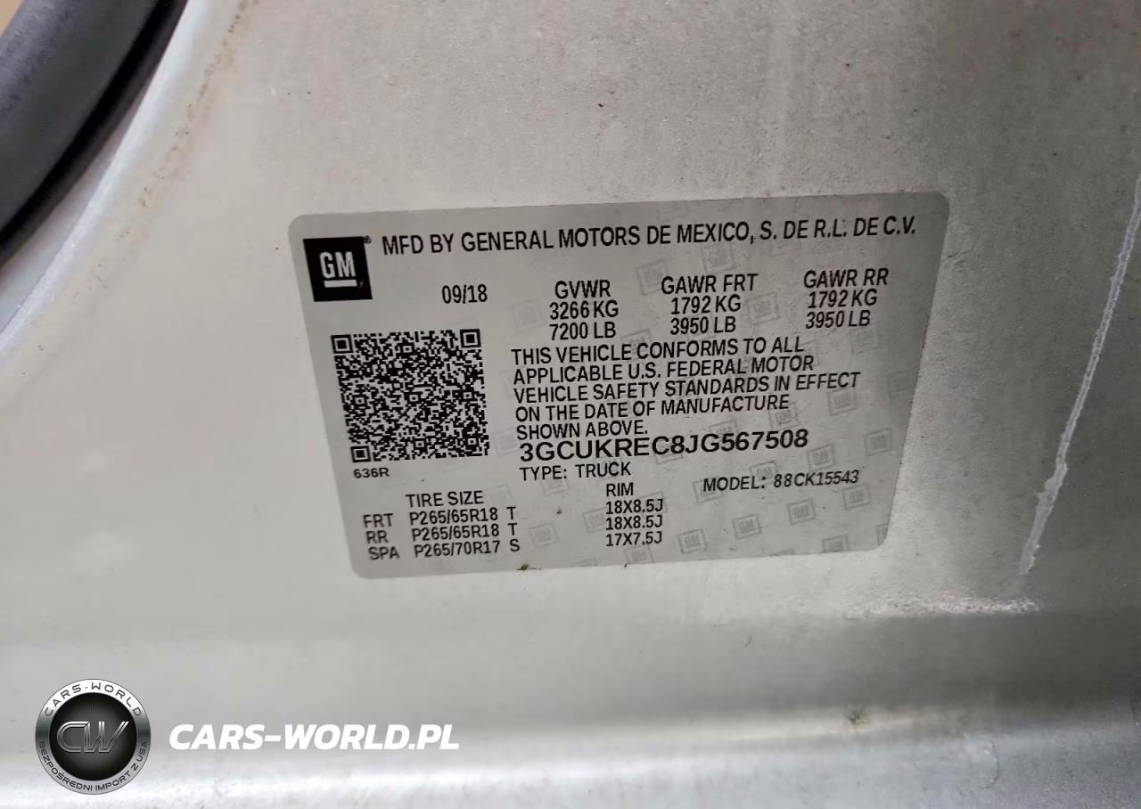 2018 Chevrolet Silverado K1500 Lt VIN:3GCUKREC8JG567508 - 12