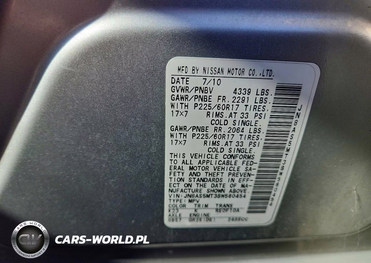 2011 Nissan Rogue S VIN:JN8AS5MT3BW560454 - 13