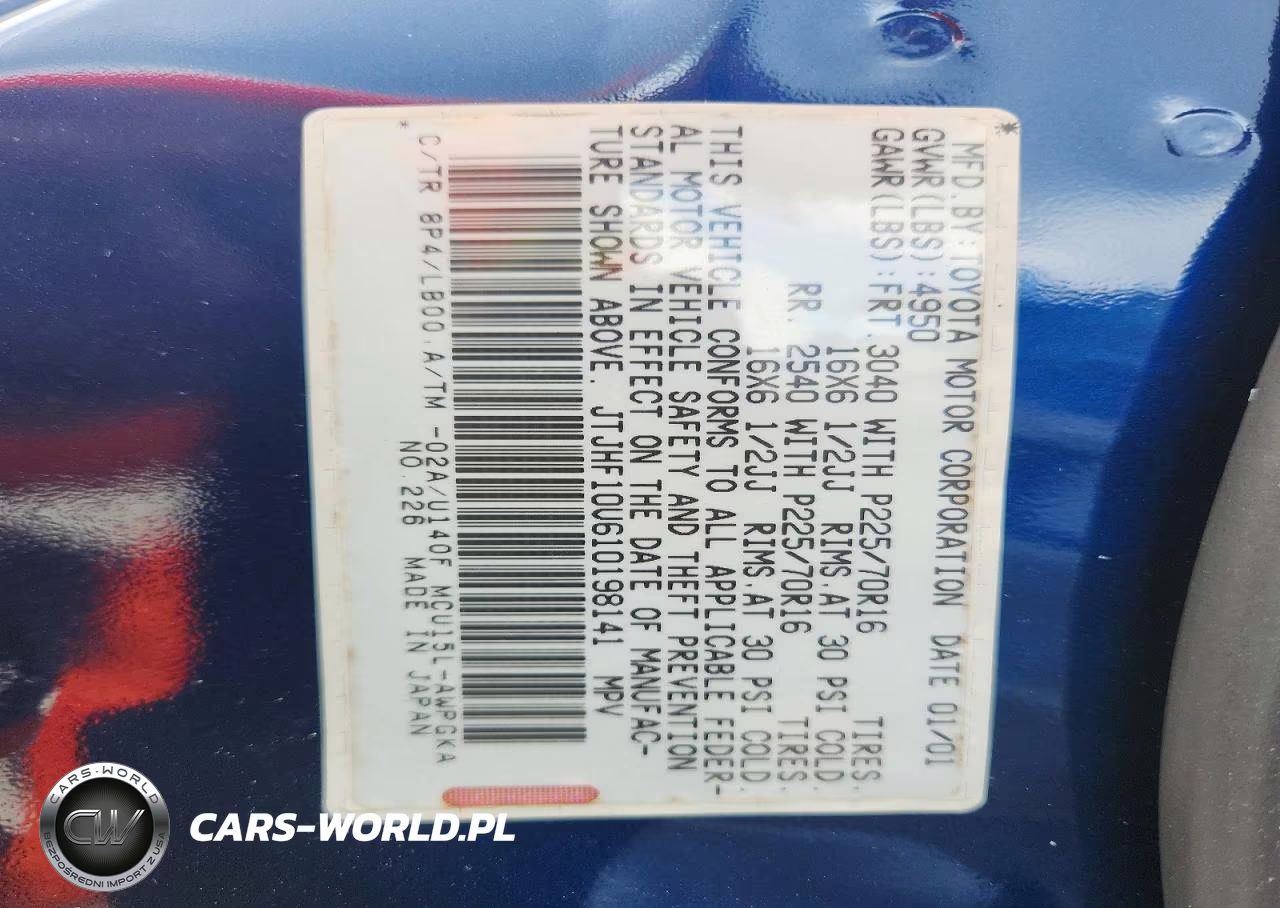 2001 Lexus Rx 300 VIN:JTJHF10U610198141 - 13