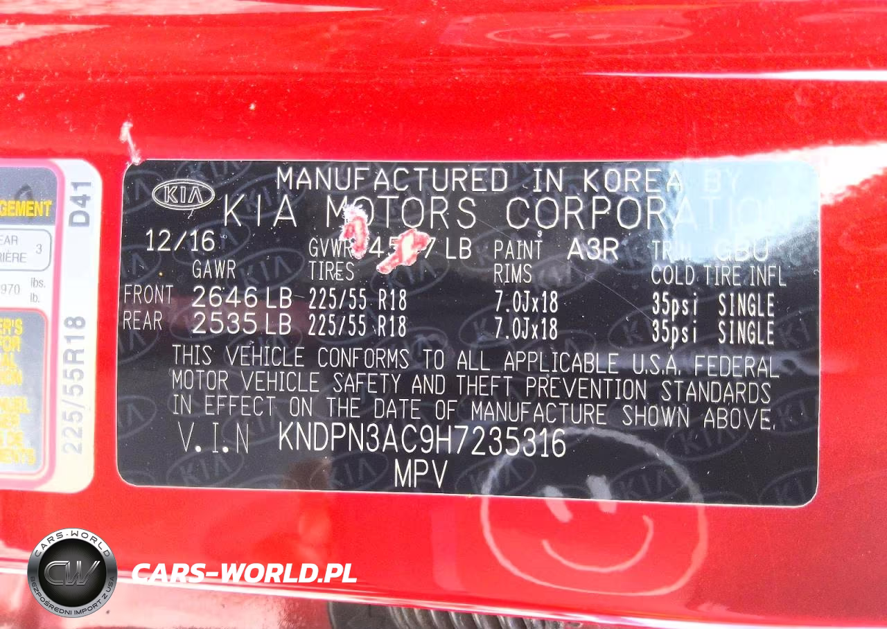 2017 Kia Sportage Ex VIN:KNDPN3AC9H7235316 - 13