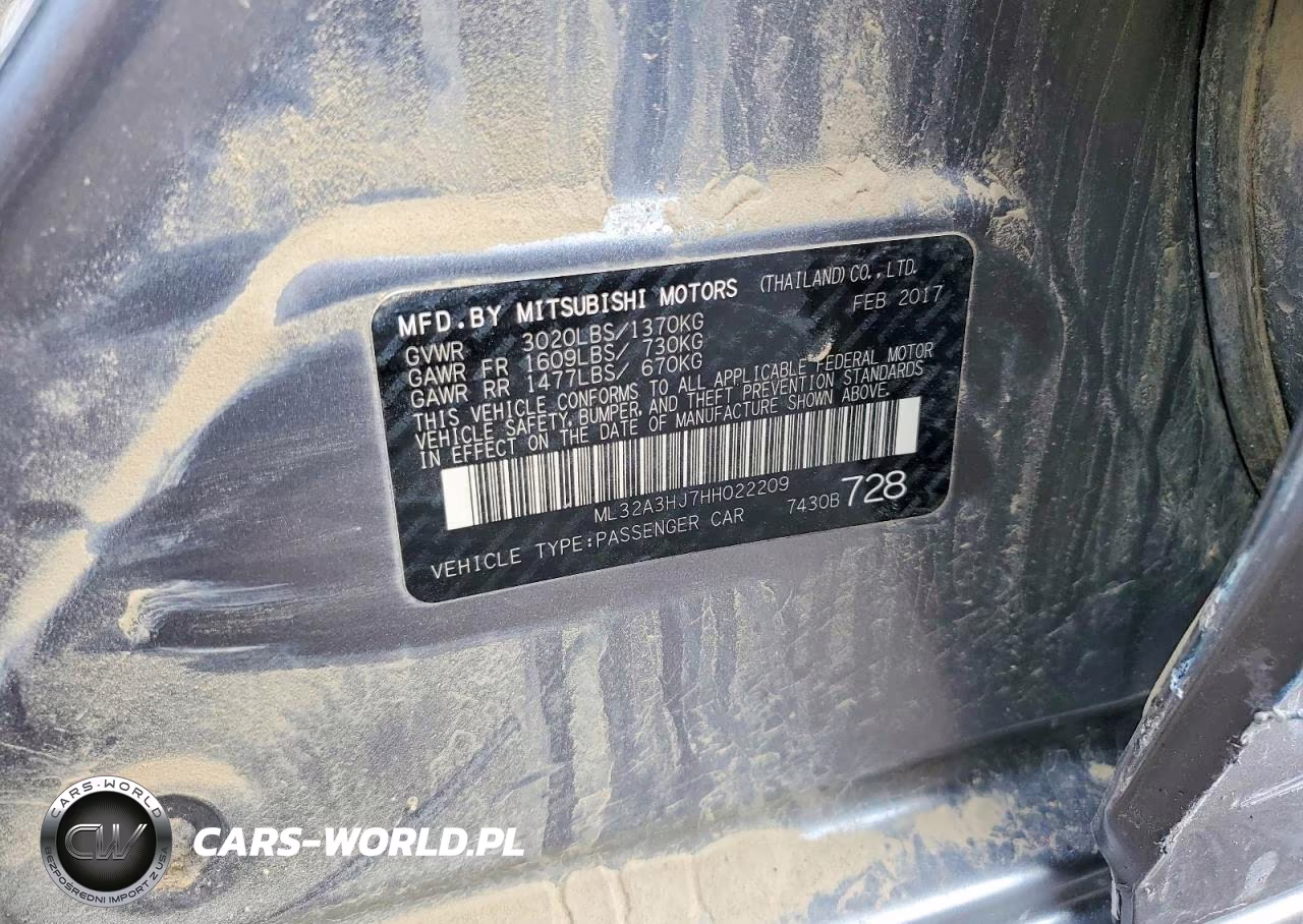 2017 Mitsubishi Mirage Es VIN:ML32A3HJ7HH022209 - 12