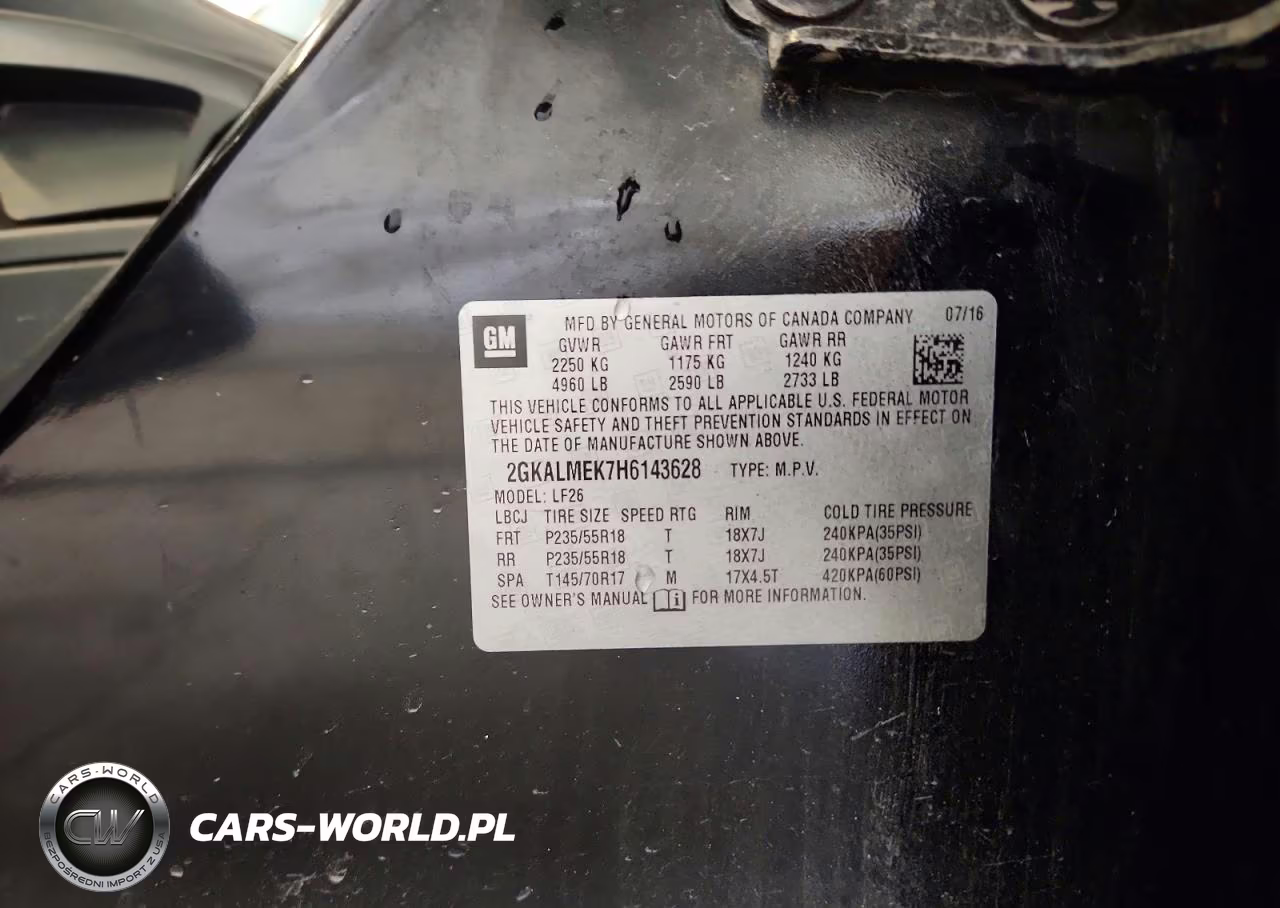 2017 GMC Terrain Sle VIN:2GKALMEK7H6143628 - 12