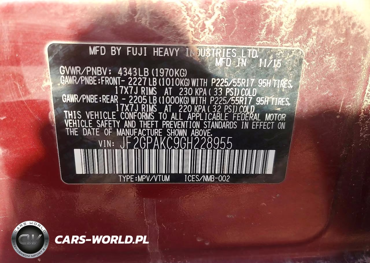 2016 Subaru Crosstrek Limited VIN:JF2GPAKC9GH228955 - 14