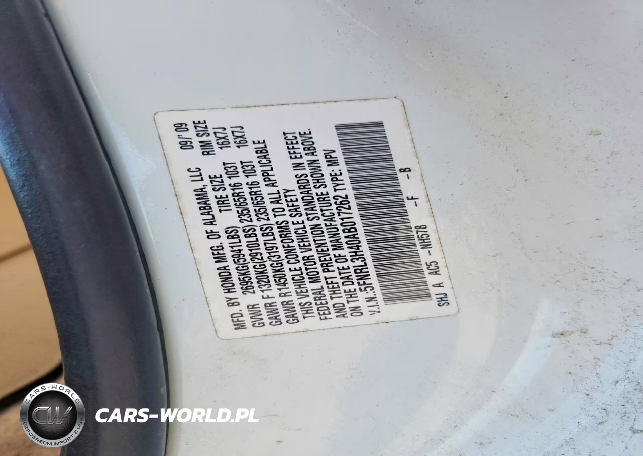 2010 Honda Odyssey Ex VIN:5FNRL3H40AB017262 - 13