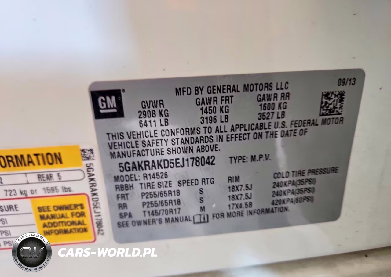 2014 Buick Enclave VIN:5GAKRAKD5EJ178042 - 12