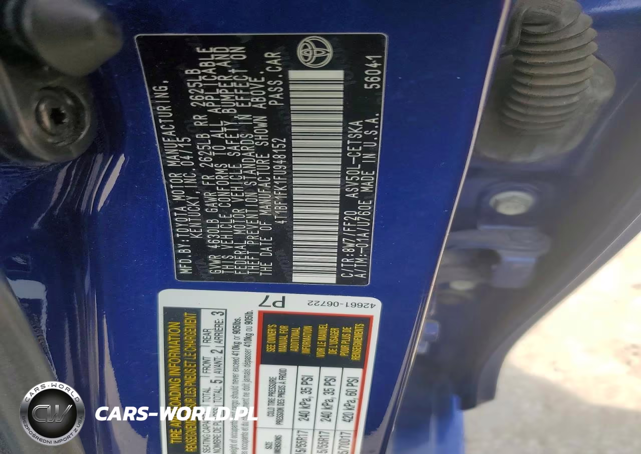 2015 Toyota Camry Se VIN:4T1BF1FK1FU948152 - 12