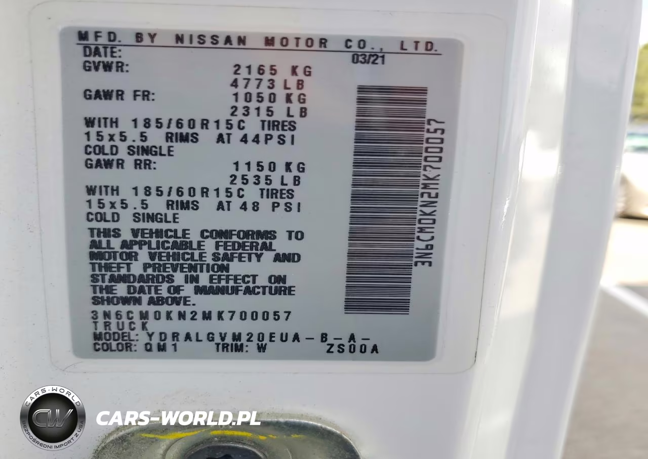 2021 Nissan Nv200 Sv VIN:3N6CM0KN2MK700057 - 14