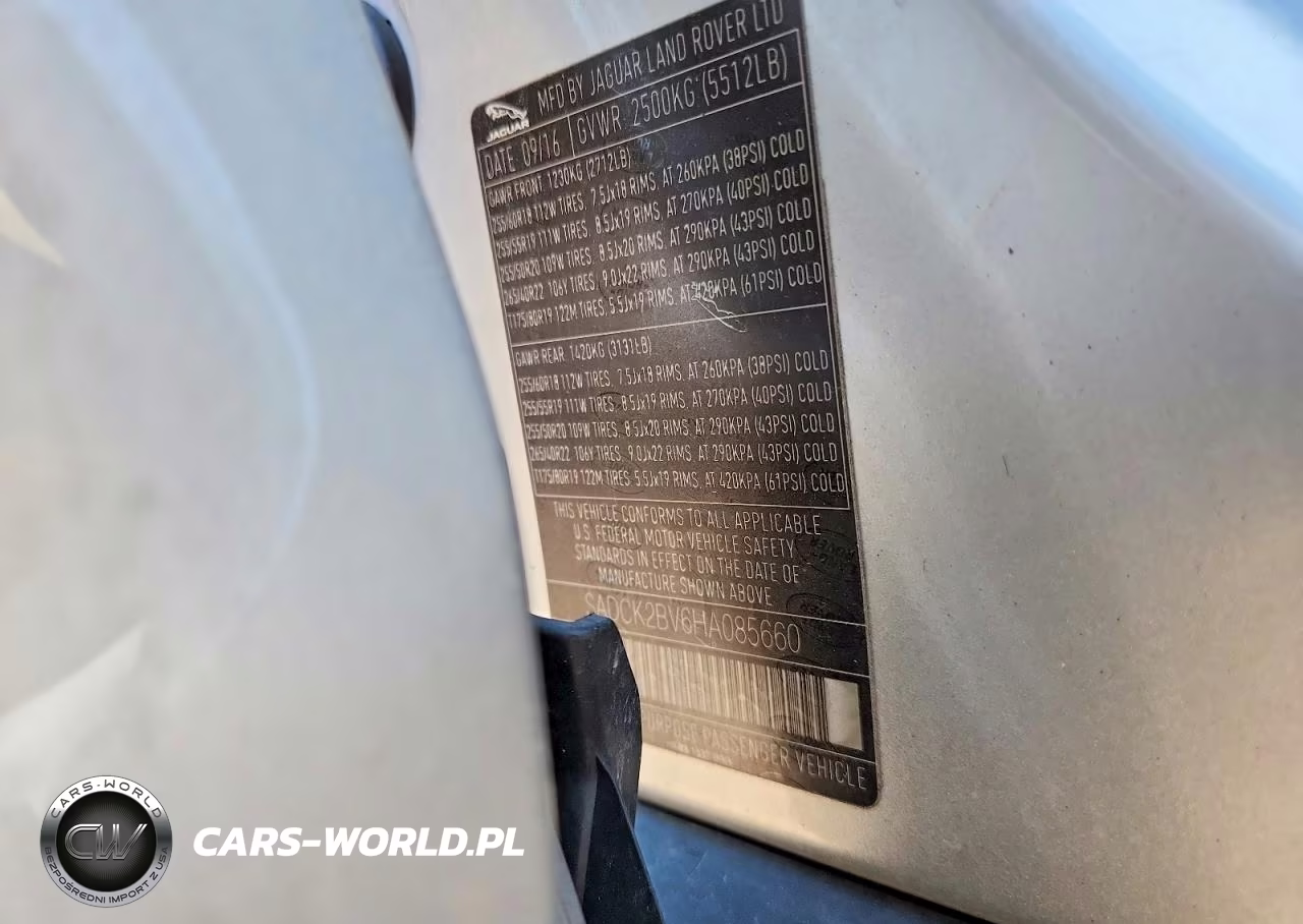 2017 Jaguar F-Pace Prestige VIN:SADCK2BV6HA085660 - 12