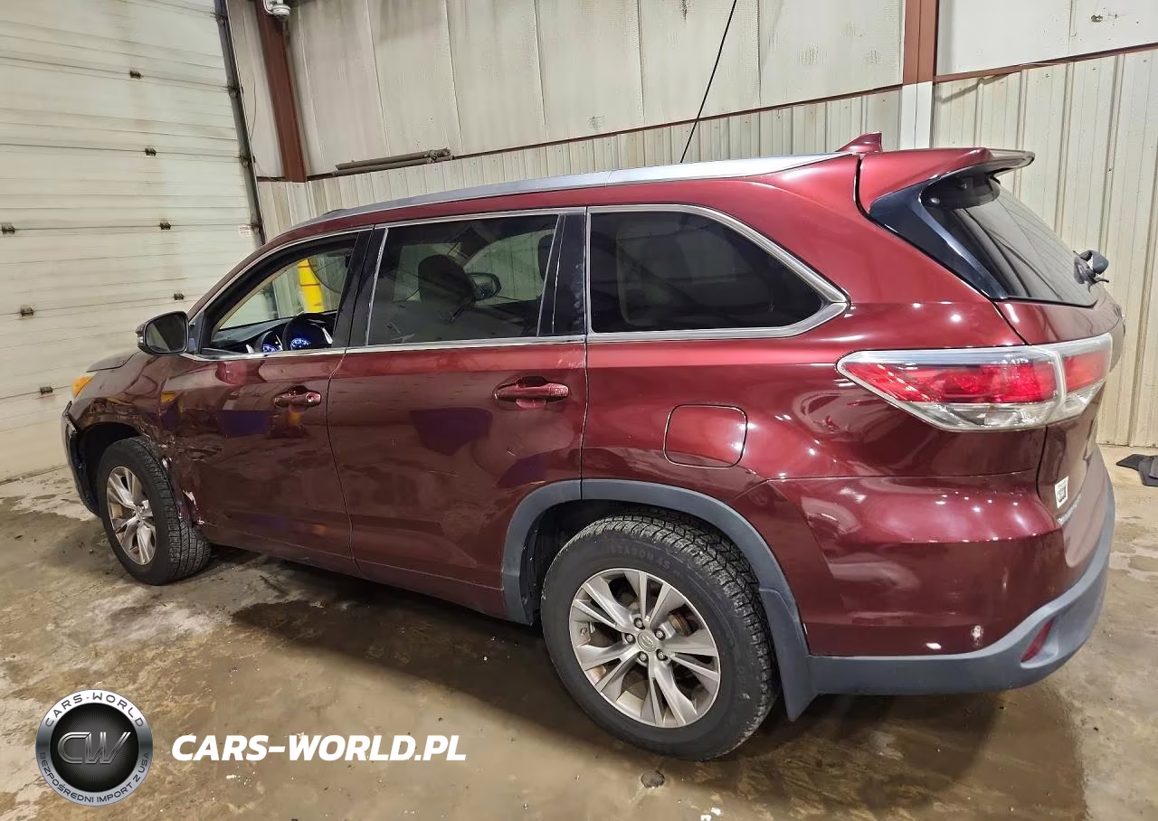 2014 Toyota Highlander Xle VIN:5TDJKRFH5ES043429 - 2