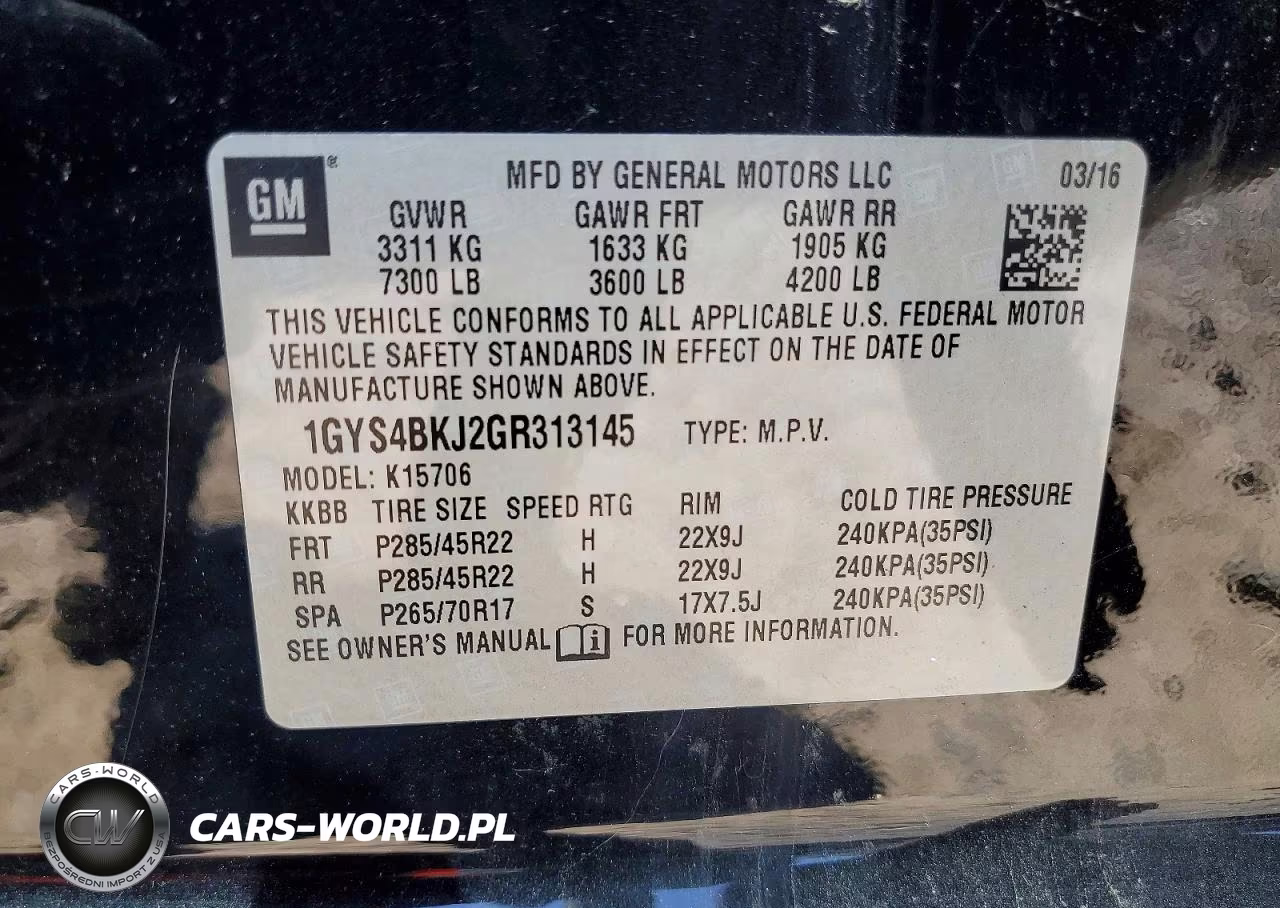 2016 Cadillac Escalade Luxury VIN:1GYS4BKJ2GR313145 - 14